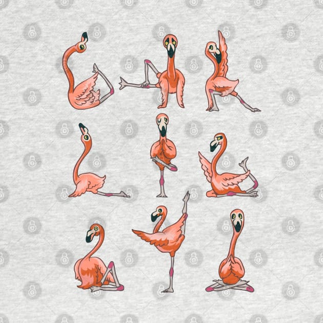 Flamingo Yoga by huebucket